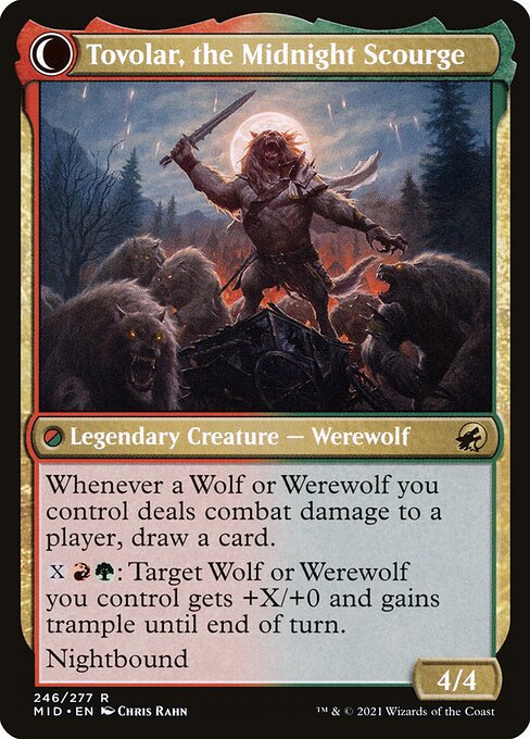 Tovolar, Dire Overlord // Tovolar, the Midnight Scourge 246, back face