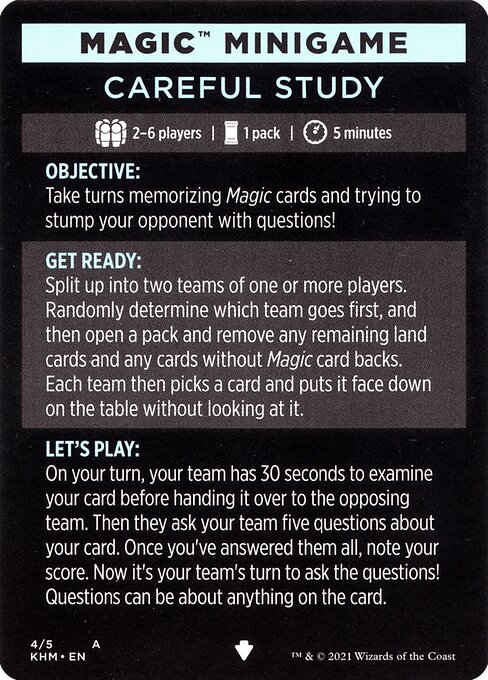 Careful Study (minigame) // Careful Study (cont'd) 4