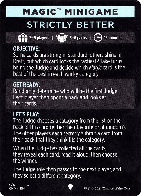 Strictly Better // Strictly Better (cont'd) 5
