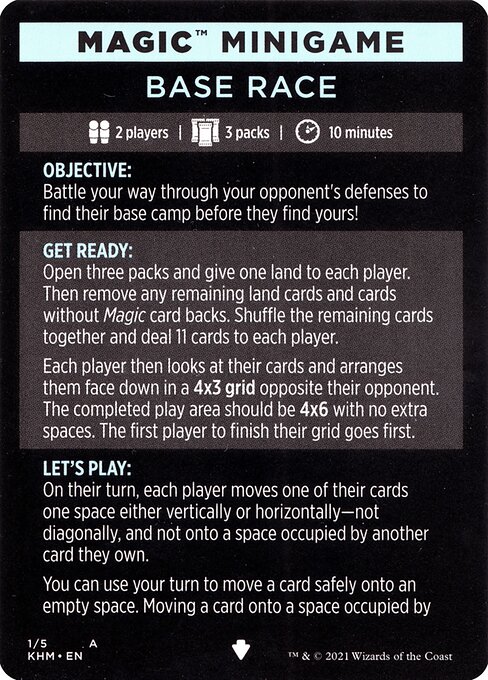 Base Race // Base Race (cont'd) 1