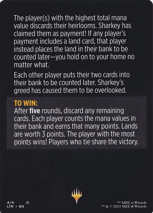Sharkey's Tithe // Sharkey's Tithe (cont'd) 4, back face