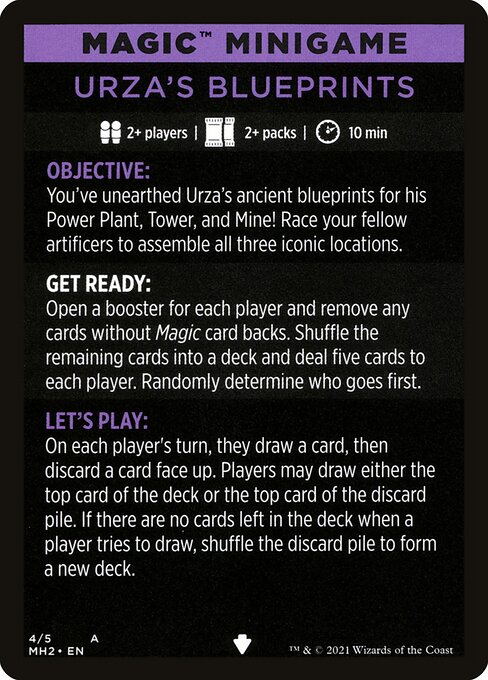 Urza's Blueprints (minigame) // Urza's Blueprints (cont'd) 4