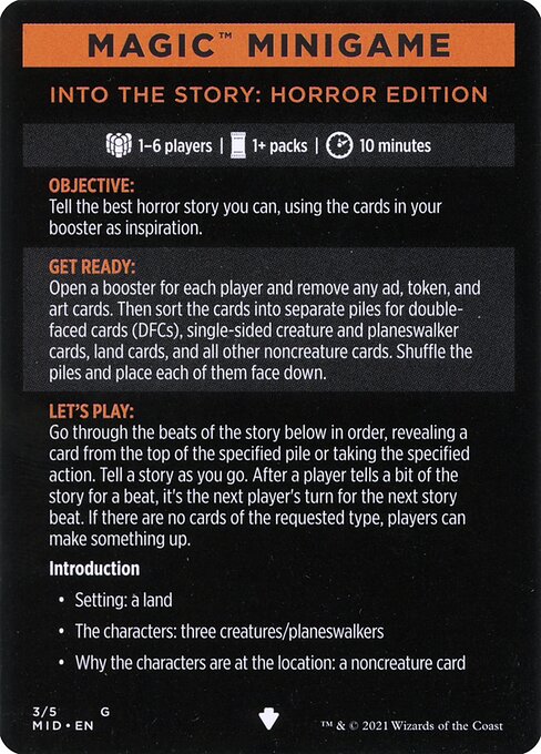 Into the Story: Horror Edition // Into the Story (cont'd) 3
