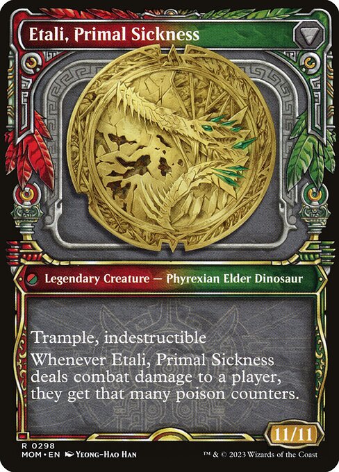 Etali, Primal Conqueror // Etali, Primal Sickness 298, back face