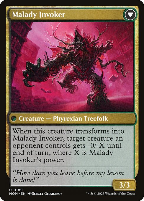 Herbology Instructor // Malady Invoker 189, back face