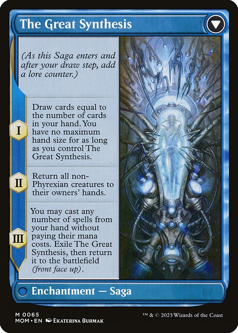 Jin-Gitaxias // The Great Synthesis 65, back face
