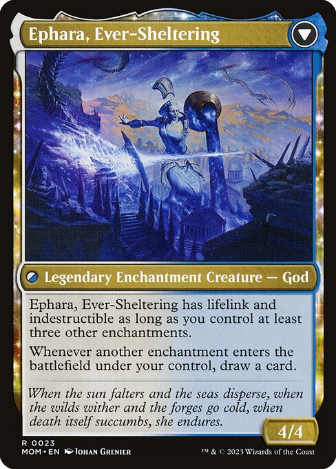 Invasion of Theros // Ephara, Ever-Sheltering 23, back face