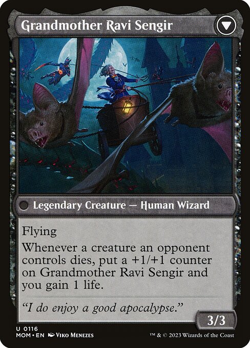 Invasion of Ulgrotha // Grandmother Ravi Sengir 116, back face