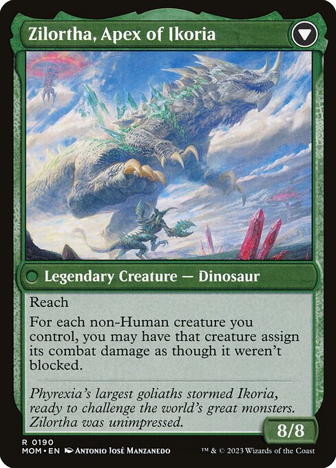 Invasion of Ikoria // Zilortha, Apex of Ikoria 190, back face