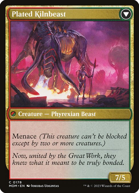 Bonded Herdbeast // Plated Kilnbeast 178, back face