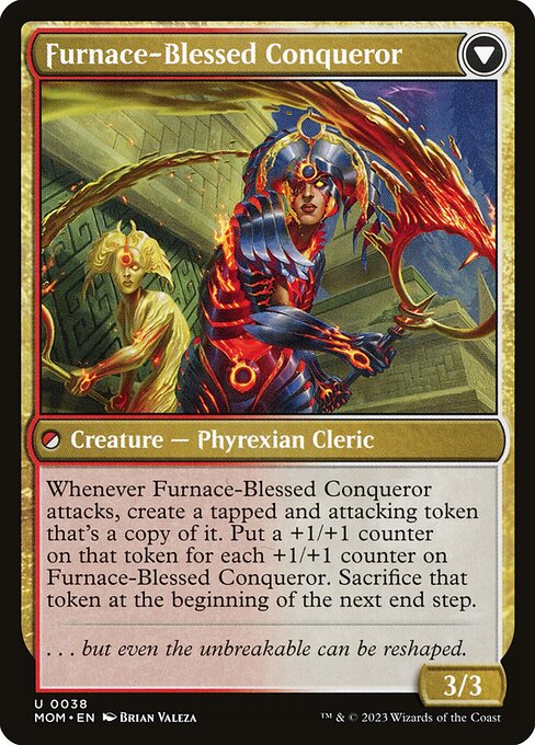 Sun-Blessed Guardian // Furnace-Blessed Conqueror 38, back face