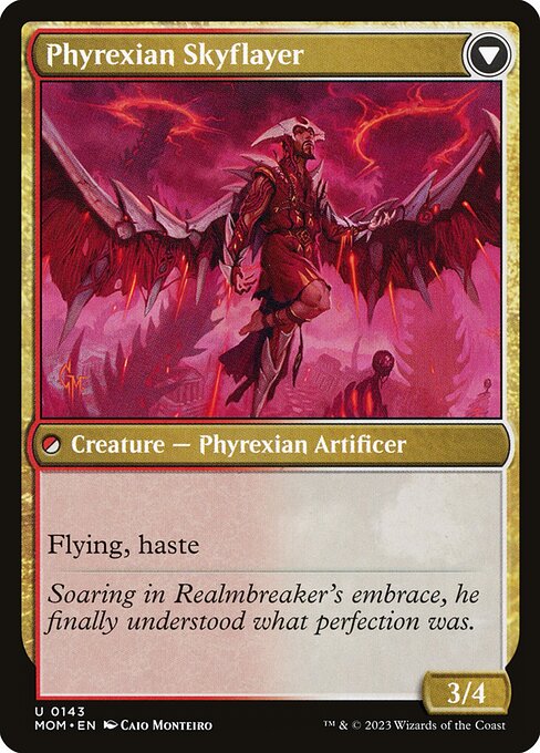 Harried Artisan // Phyrexian Skyflayer 143, back face