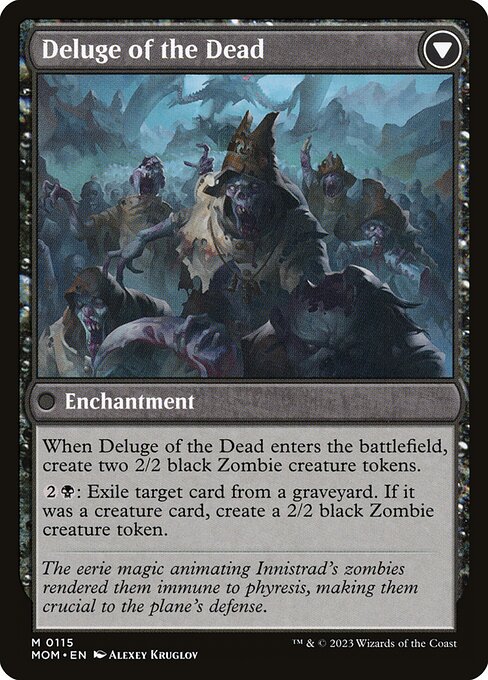 Invasion of Innistrad // Deluge of the Dead 115, back face