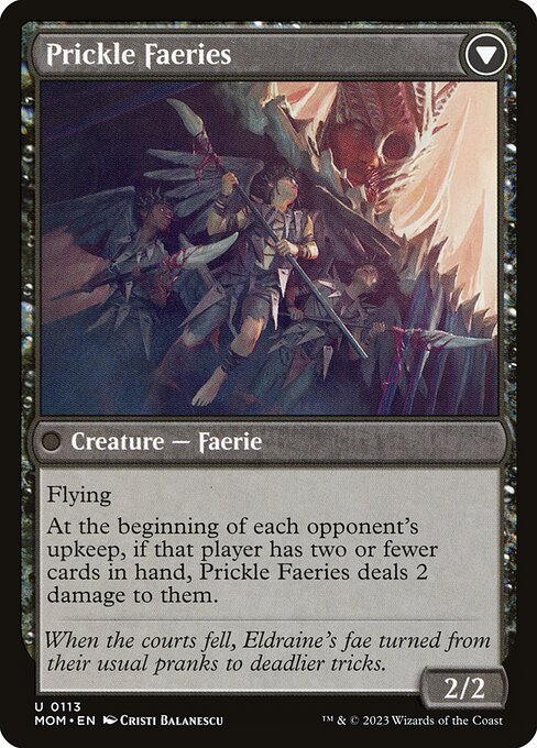 Invasion of Eldraine // Prickle Faeries 113, back face