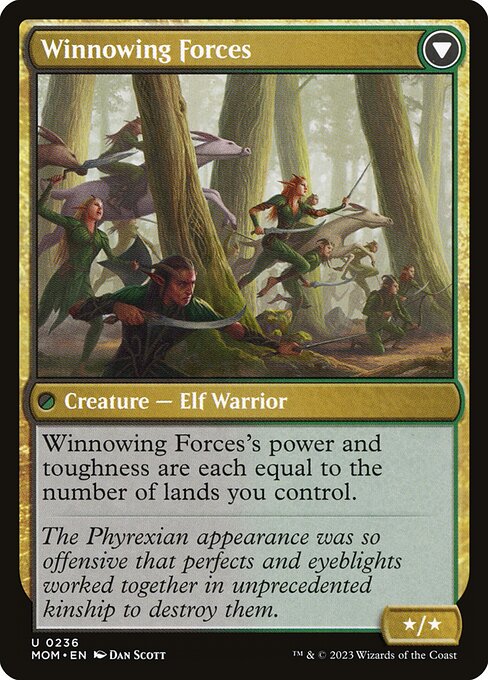 Invasion of Lorwyn // Winnowing Forces 236, back face