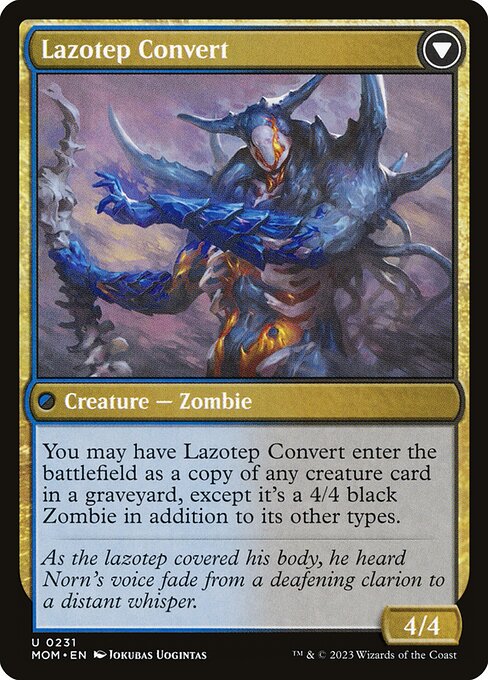 Invasion of Amonkhet // Lazotep Convert 231, back face