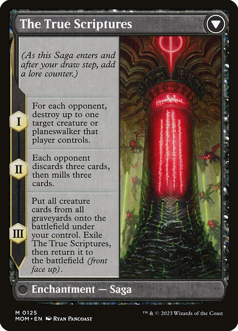 Sheoldred // The True Scriptures 125, back face