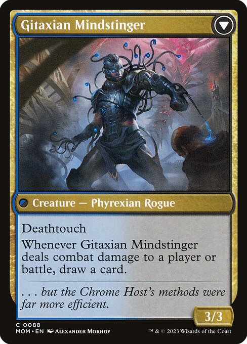 Aetherblade Agent // Gitaxian Mindstinger 88, back face