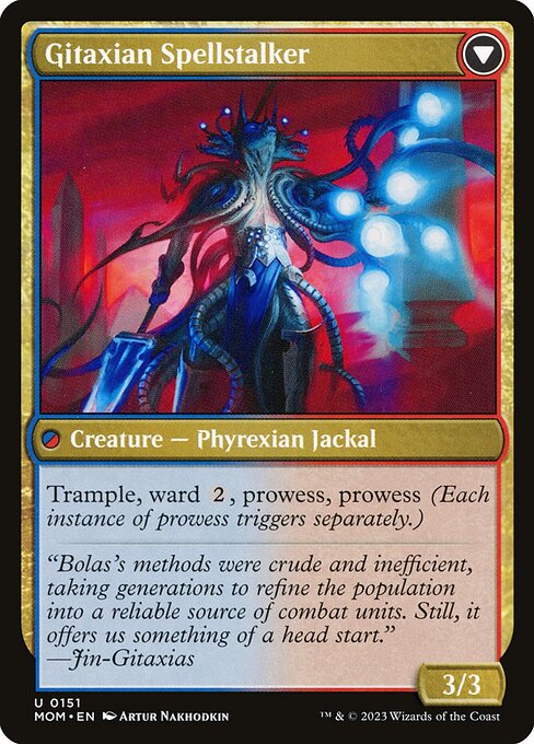 Khenra Spellspear // Gitaxian Spellstalker 151, back face