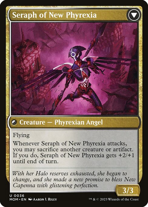Seraph of New Capenna // Seraph of New Phyrexia 36, back face
