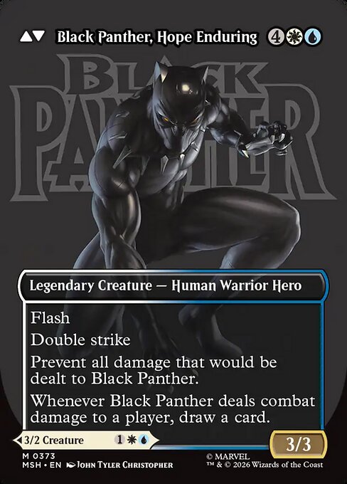 King T'Challa // Black Panther, Hope Enduring 373, back face