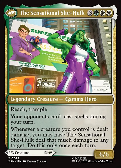 Jennifer Walters // The Sensational She-Hulk 18, back face