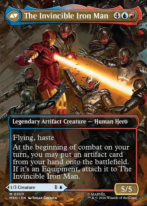 Tony Stark // The Invincible Iron Man 350, back face