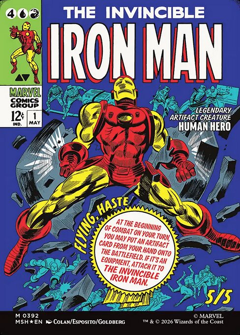 Tony Stark // The Invincible Iron Man 392, back face