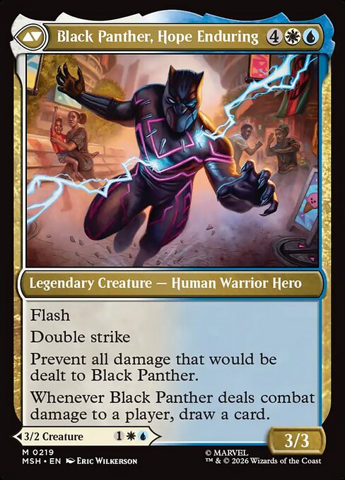 King T'Challa // Black Panther, Hope Enduring 219, back face
