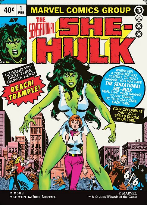 Jennifer Walters // The Sensational She-Hulk 388, back face