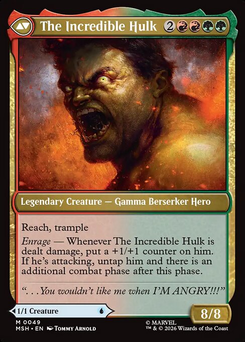 Bruce Banner // The Incredible Hulk 49, back face