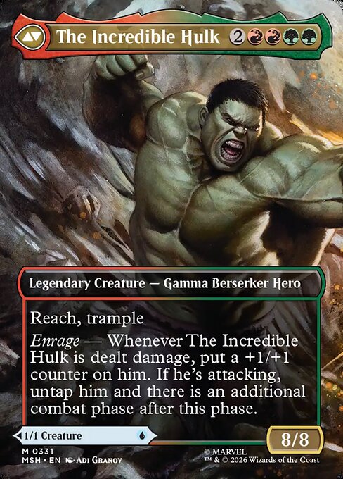 Bruce Banner // The Incredible Hulk 331, back face
