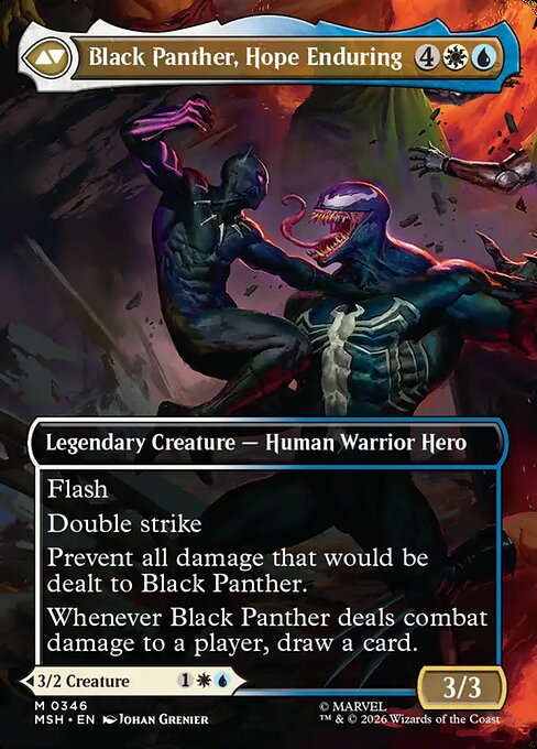 King T'Challa // Black Panther, Hope Enduring 346, back face