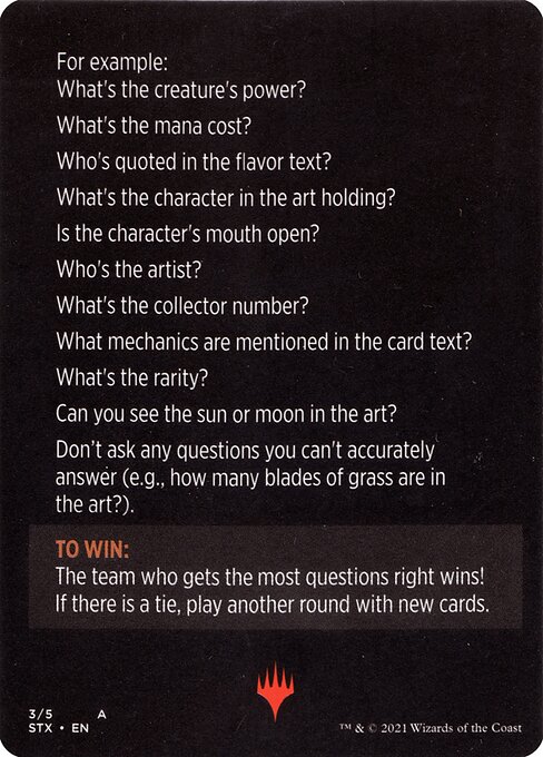 Careful Study (minigame) // Careful Study (cont'd) 3, back face