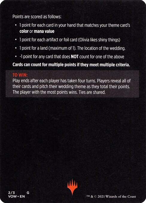 Vampire Wedding Planner // Vampire Wedding Planner (cont'd) 2, back face