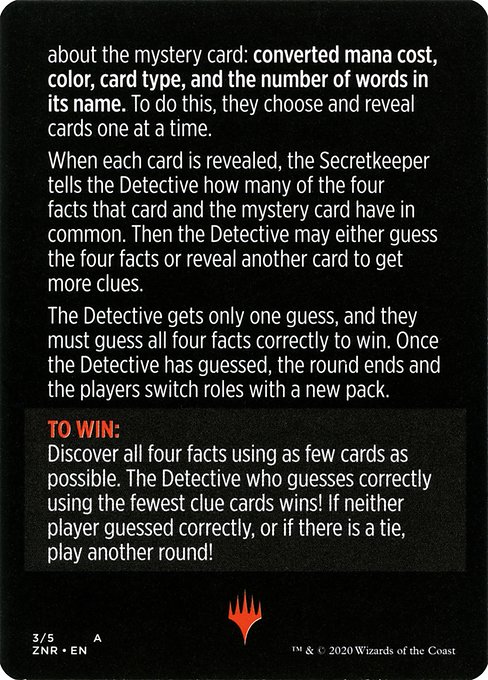 Booster Sleuth // Booster Sleuth (cont'd) 3, back face