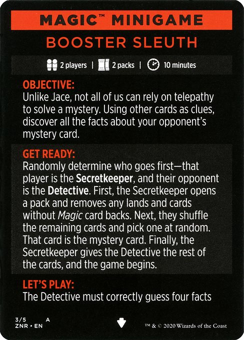 Booster Sleuth // Booster Sleuth (cont'd) 3