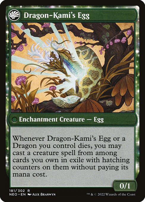The Dragon-Kami Reborn // Dragon-Kami's Egg 181, back face