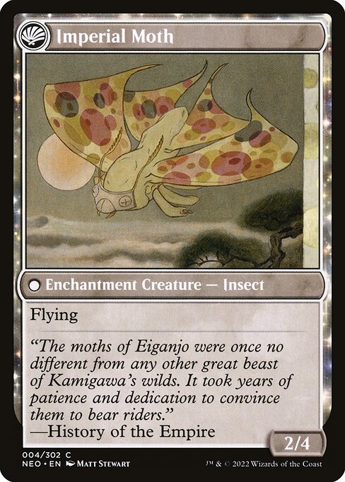 Befriending the Moths // Imperial Moth 4, back face