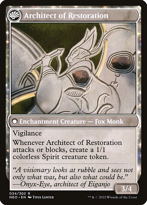 The Restoration of Eiganjo // Architect of Restoration 34, back face