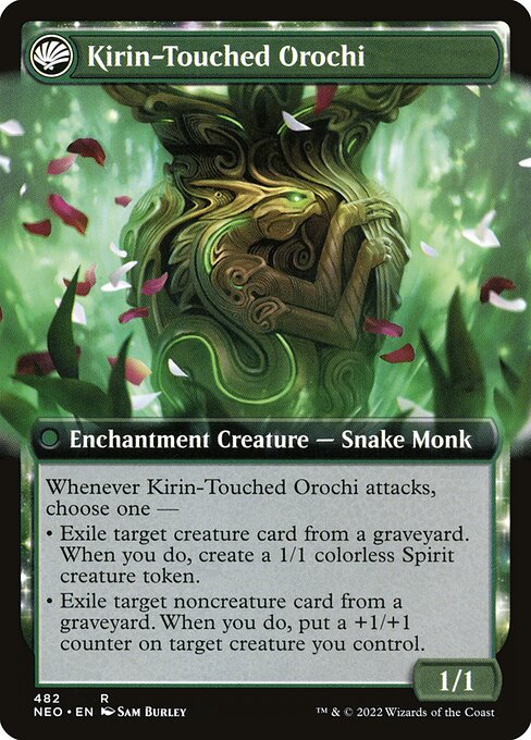 Teachings of the Kirin // Kirin-Touched Orochi 482, back face