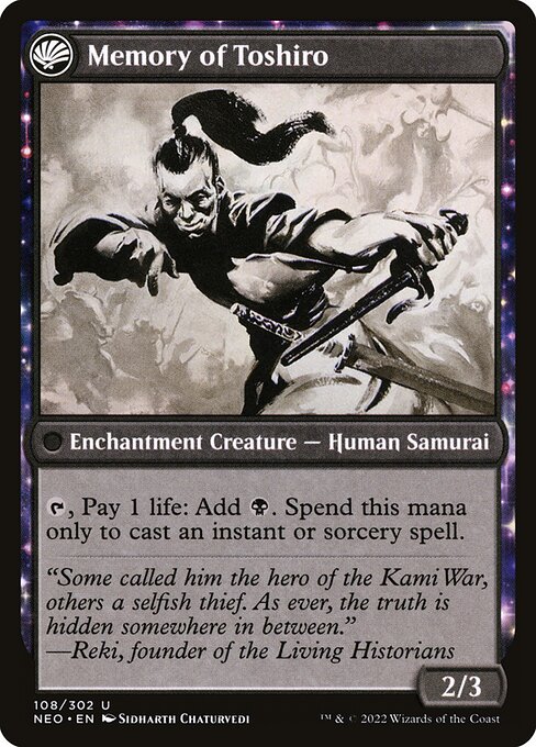 Life of Toshiro Umezawa // Memory of Toshiro 108, back face