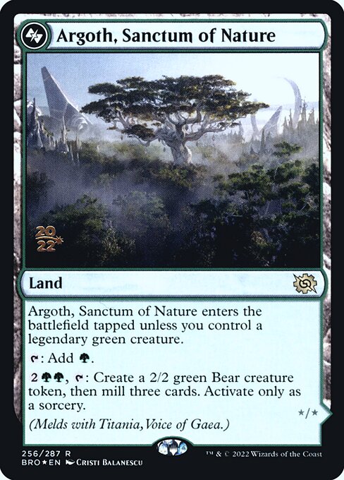 Argoth, Sanctum of Nature // Titania, Gaea Incarnate 256s