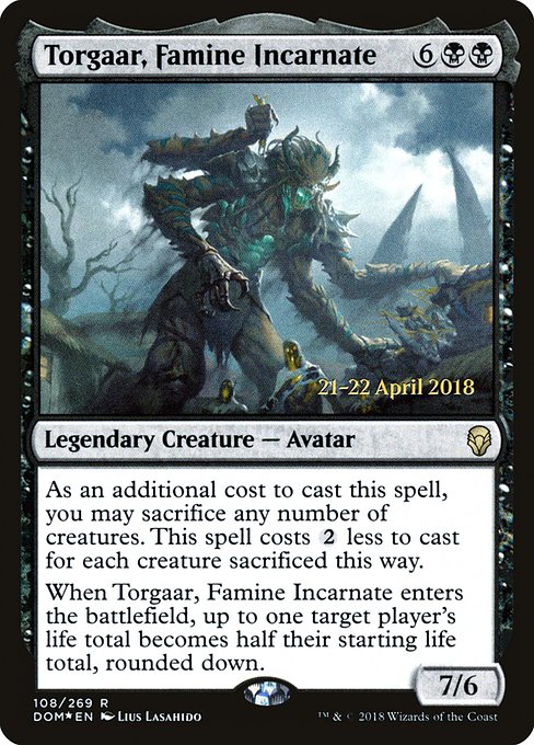 Torgaar, Famine Incarnate 108s