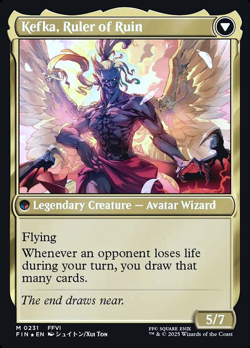 Kefka, Court Mage // Kefka, Ruler of Ruin 231s, back face