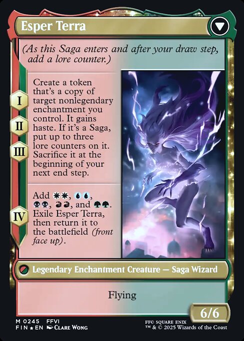 Terra, Magical Adept // Esper Terra 245s, back face