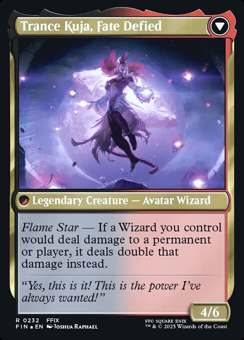 Kuja, Genome Sorcerer // Trance Kuja, Fate Defied 232s, back face