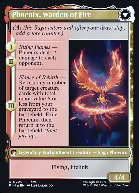 Joshua, Phoenix's Dominant // Phoenix, Warden of Fire 229s, back face
