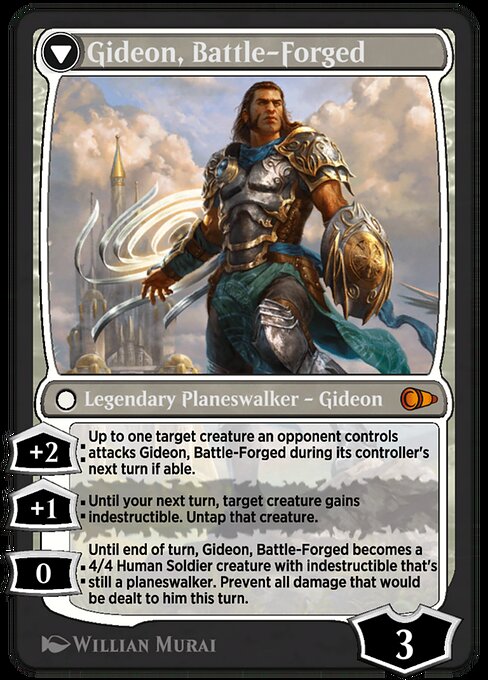 Kytheon, Hero of Akros // Gideon, Battle-Forged 23, back face