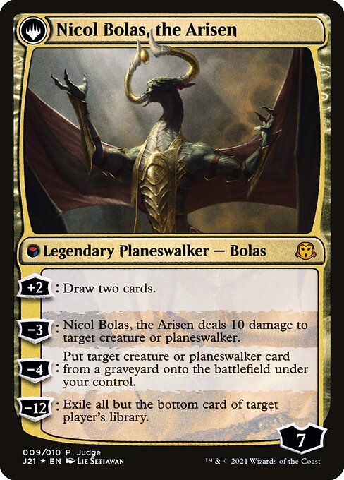 Nicol Bolas, the Ravager // Nicol Bolas, the Arisen 9, back face